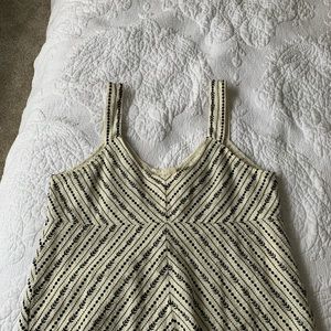 Summer lined Anthropologie embroidered top